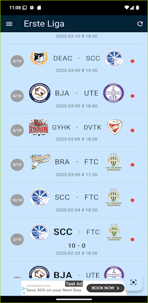 Erste Liga Tips App Képernyőkép